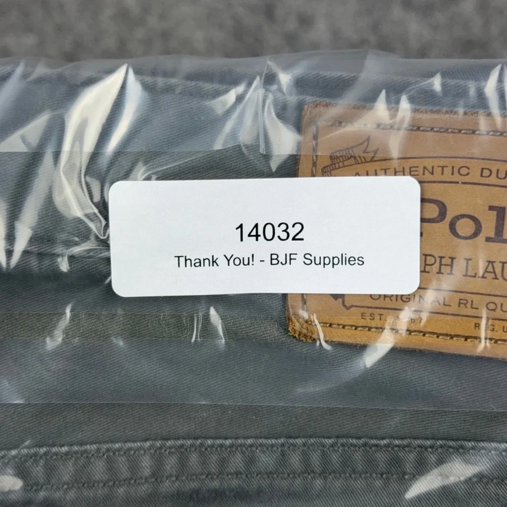 Polo Ralph Lauren Pants Men 36x34 Gray Varick Slim Straight Stretch Chino Casual
